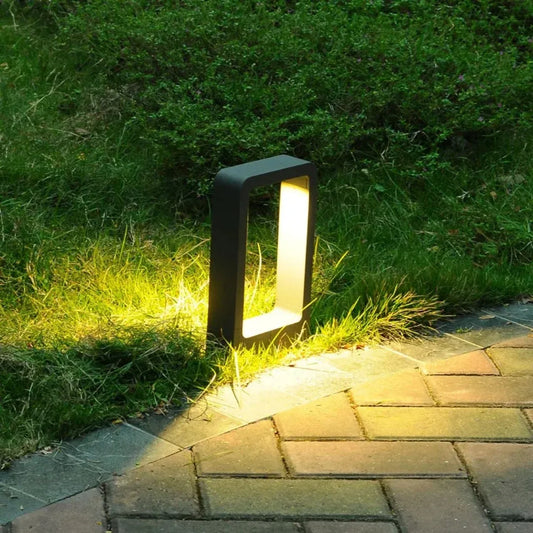 Hdc Led 12w 300mm Sand Black Small Body Bollard Outdoor Garden Park Driveway Light - Warm White
