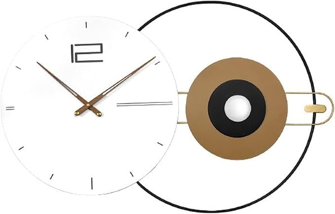 Hdc Modern Creative Metal Wall Clock For Living Room, Bedroom, Home Decor