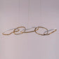 HDC 5 Ring Metal Copper Rose Gold Body Modern Led Chandelier- Tricolor