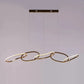 HDC 5 Ring Metal Copper Rose Gold Body Modern Led Chandelier- Tricolor