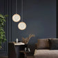 HDC Transparent Moon Forge Pendant LED Golden Hanging Pendant Lamp