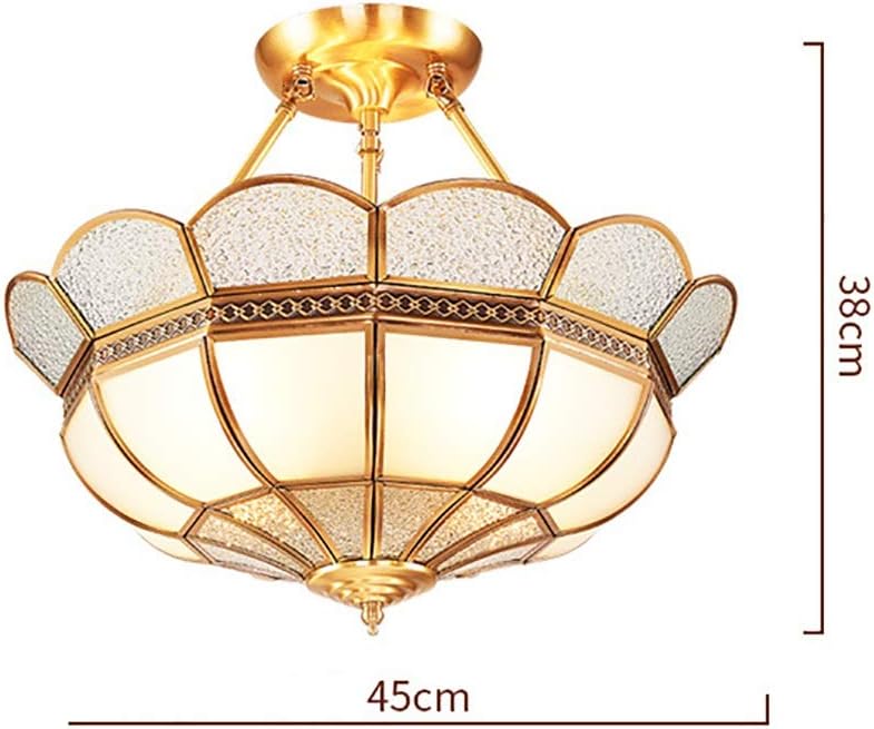 Hdc LED All Copper Study Bedroom Restaurant Ceiling Light Lighting