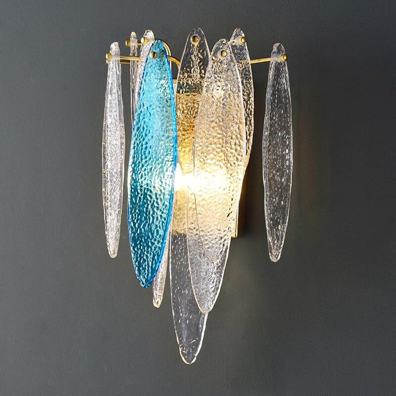 Hdc Modern Colorful Metal Class Wall Light Living Room Bedroom Beside Wall Lamp