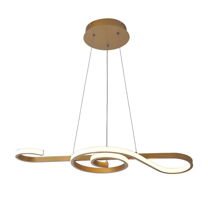 Hdc Modern minimalist creative golden LED chandelier