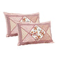 Hdc Floral Patch Print Cotton King Size Double Bed Sheet With 2 Pillow Cover For Bedroom, Home Decor