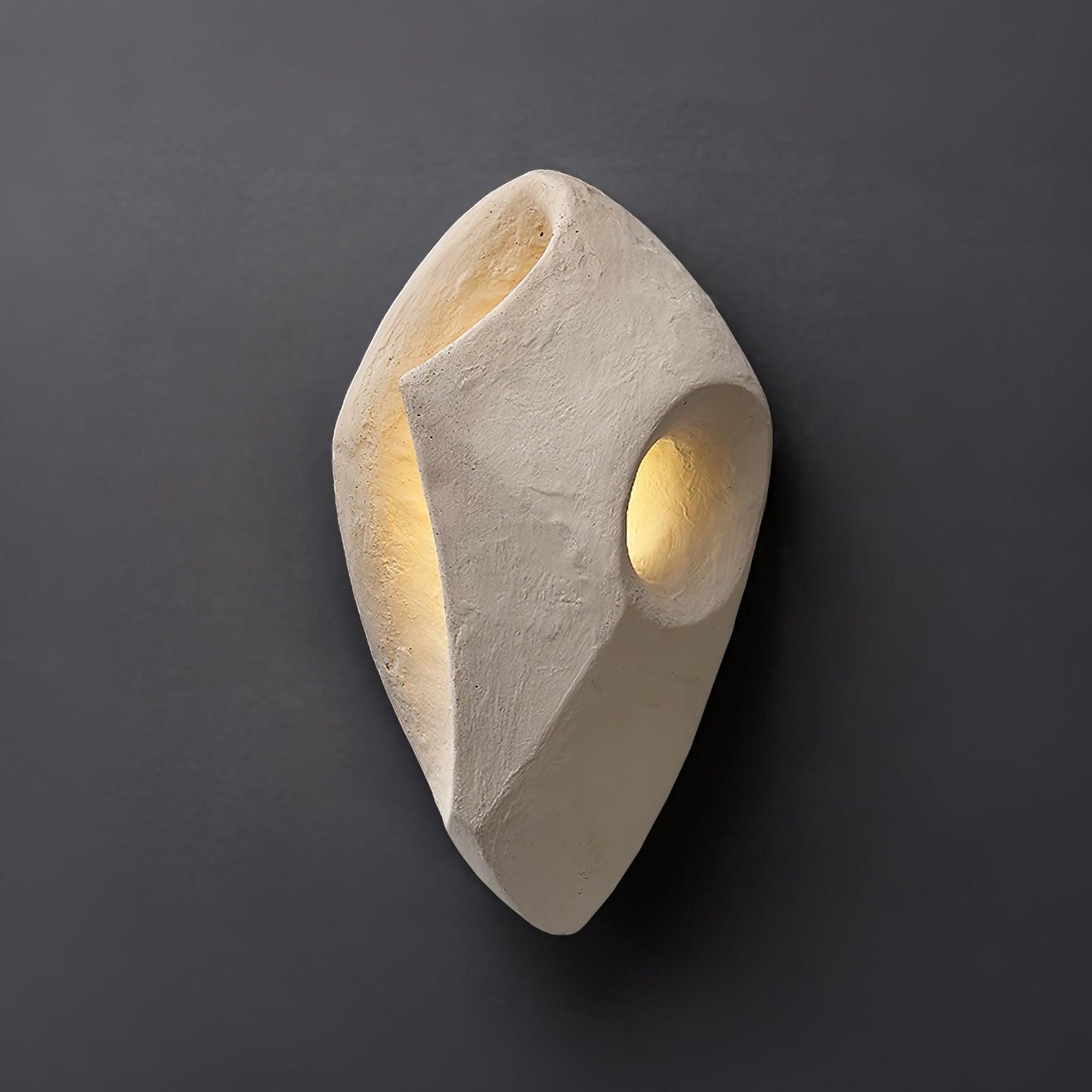 HDC Japanese Creative Cream Wabi-Sabi Micro Cement Wall Sconce For Bedside Living Room Aisle Staircase