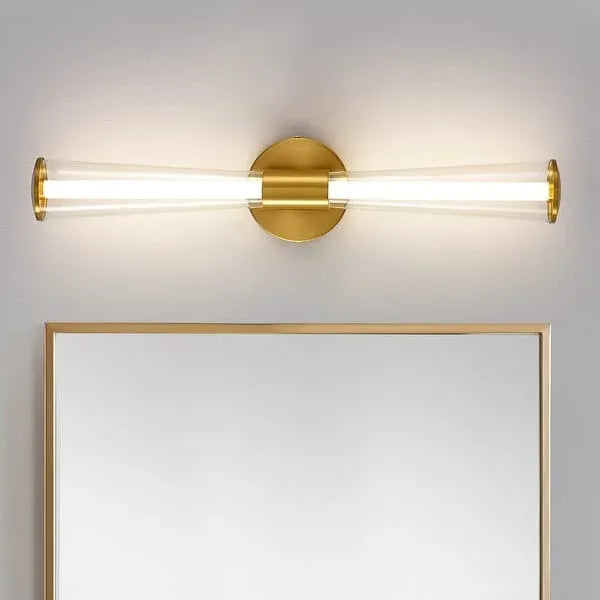 Hdc Golden Finish Mirror Vanity Bathroom Picture Dressing Wall Light - Tricolor