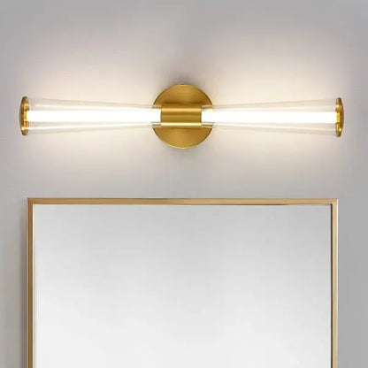 Hdc Golden Finish Mirror Vanity Bathroom Picture Dressing Wall Light - Tricolor