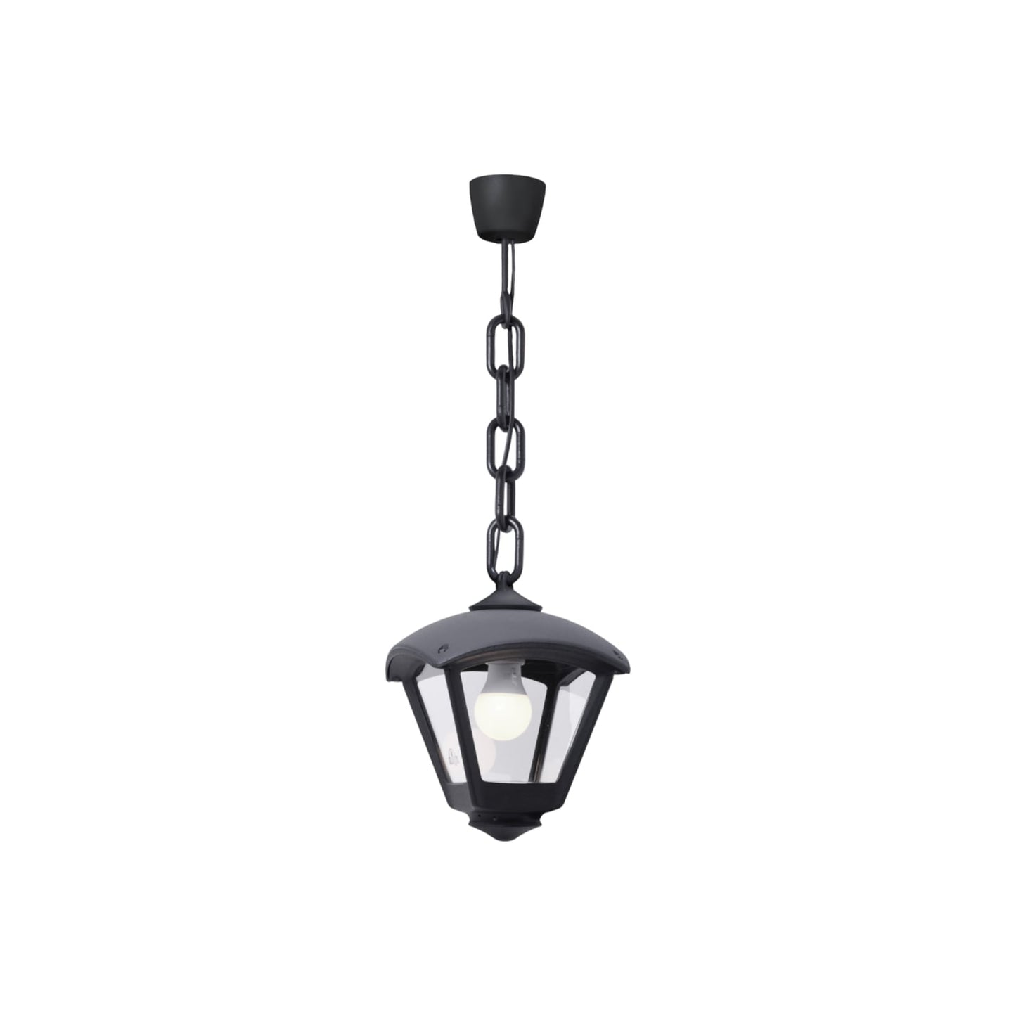 HDC Classic Black Outdoor Hanging Lantern for Garden, Balconies