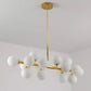 HDC 16 Light Gold Frosted Glass Chandelier Ceiling Lights Hanging - Warm White