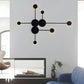 HDC Nordic 6 Heads Wall Light Bedroom Bedside Wall Lamp Aisle Corridor Black