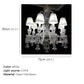 Hdc 8 Light Shade Clear Glass Italian Chandelier Ceiling Lights Hanging - Warm White