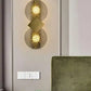 Hdc Led Clear/Amber/Smoke Circle Glass Disc Wall Light