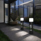 HDC Led 300MM Grey Body Acrylic Bollard Outdoor Garden Park Driveway Light - Warm White