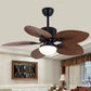 Hdc Tropical Ceiling Fan With Led Light And Remote Control 52 Inch Palm Reversible Fan Light 5 Leaf Blades And Balance Clips