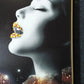 Hdc Golden Makeup Woman Lips with Gems Portraits Aesthetic Wall Art Poster for Living Room, Home & Wall Decor - HDC Lights