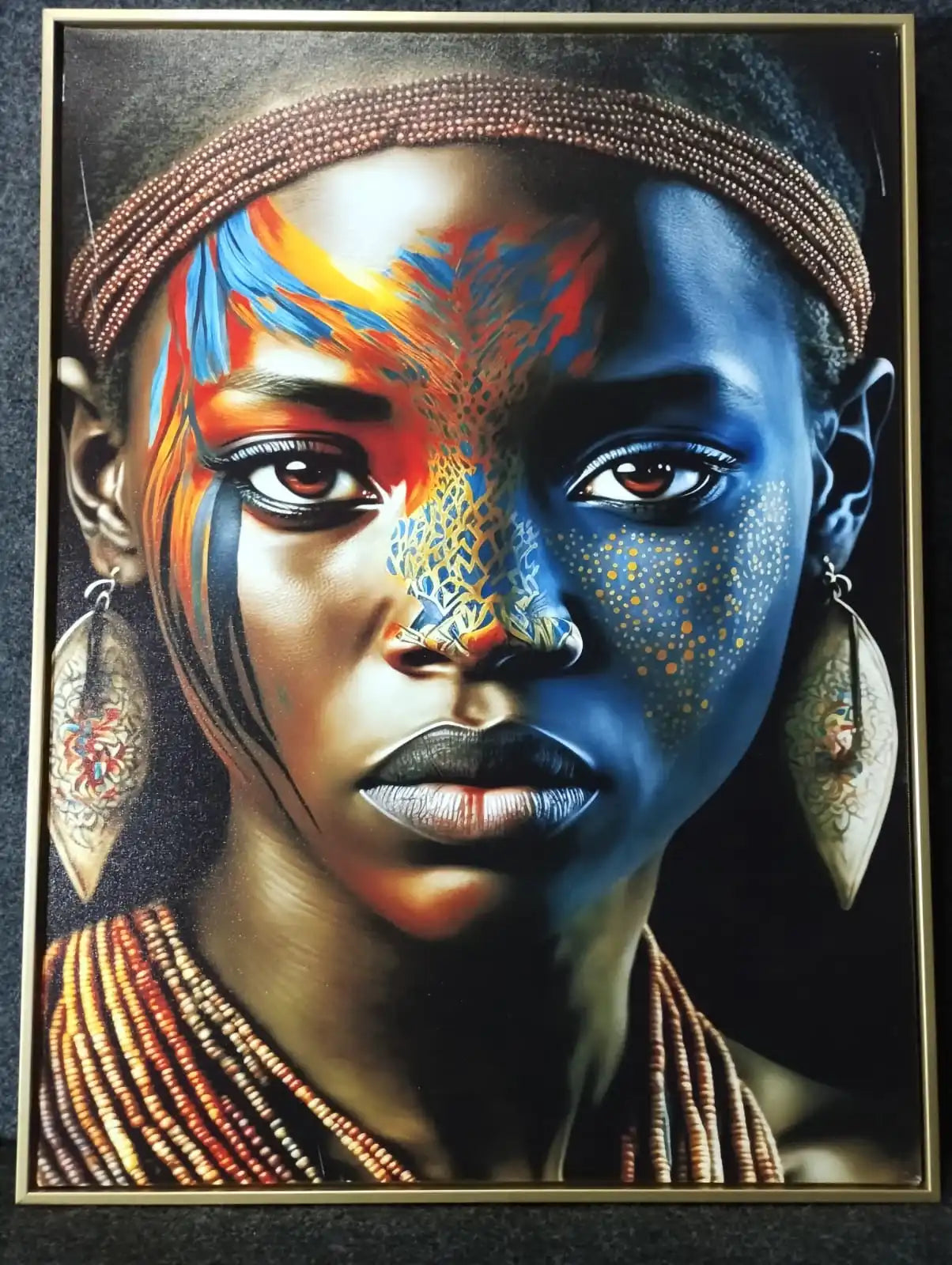 Hdc African Woman Portraits Aesthetic Wall Art Poster for Living Room, Home & Wall Decor