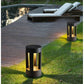 HDC Led 300MM Grey Body Acrylic Bollard Outdoor Garden Park Driveway Light - Warm White