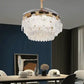 Hdc Floral Crystal Ceiling Fan Chandelier Luxury Gold Retractable Light Led 3 Color Setting Control With Remote