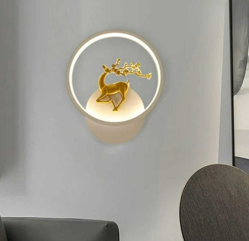 Ojaro Modern Deer LED Wall Light for Bedroom, Living Room & Dining Area