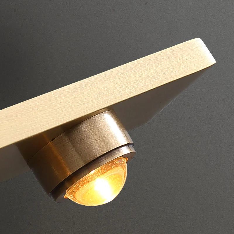 Hdc 7 Led Cob Golden Body Led Wall Light Mirror Vanity Picture Lamp - Warm White
