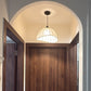 HDC Woven Fabric Dome Pendant Light for Living Room