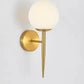 Hdc New Nordic Style Golden Frosted Glass Ball Wall Sconce For Bedroom Bedside Corridor