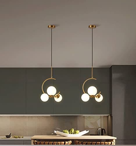 Hdc Golden 3 Cut Globe Design Hanging Pendent Ceiling Light