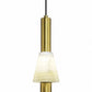 HDC Modern Gold Glass Pendant Light for Bedroom, Living Room