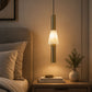 HDC Modern Gold Glass Pendant Light for Bedroom, Living Room