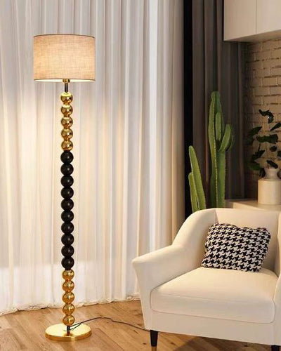 Hdc Gold Black Stacked Ball Floor Lamp For Living Room Bedroom