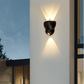 HDC Luxury Black Up & Down Beam Outdoor Light