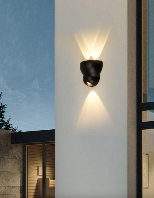 HDC Luxury Black Up & Down Beam Outdoor Light