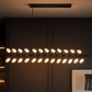 Hdc Modern 33 Light Branch Linear Chandelier Sculptural LED Pendant Light