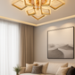 HDC Modern Minimalist Diamond 8 Square Led Ceiling Lamp Light Luxury Acrylic Living Room Lights Lighting Bedroom Lamps Luster Fixture