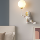 Hdc Kids’ Astronaut Wall Lamp Side Pose LED Night Light Wall Scone Light For Childrens Room Bedroom Nursery Kids Light