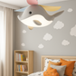 Hdc Kids’ Dolphin Ceiling Fan with LED Light Multi-Color Blades Fan Chandelier