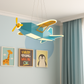 Hdc Children's Room LED Airplane Ceiling Light Indoor Playground Boy's Bedroom Chandelier