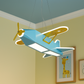 Hdc Children's Room LED Airplane Ceiling Light Indoor Playground Boy's Bedroom Chandelier