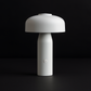 Hdc Minimalist Mushroom LED Lamp  Matte White, Rechargeable, Touch Control