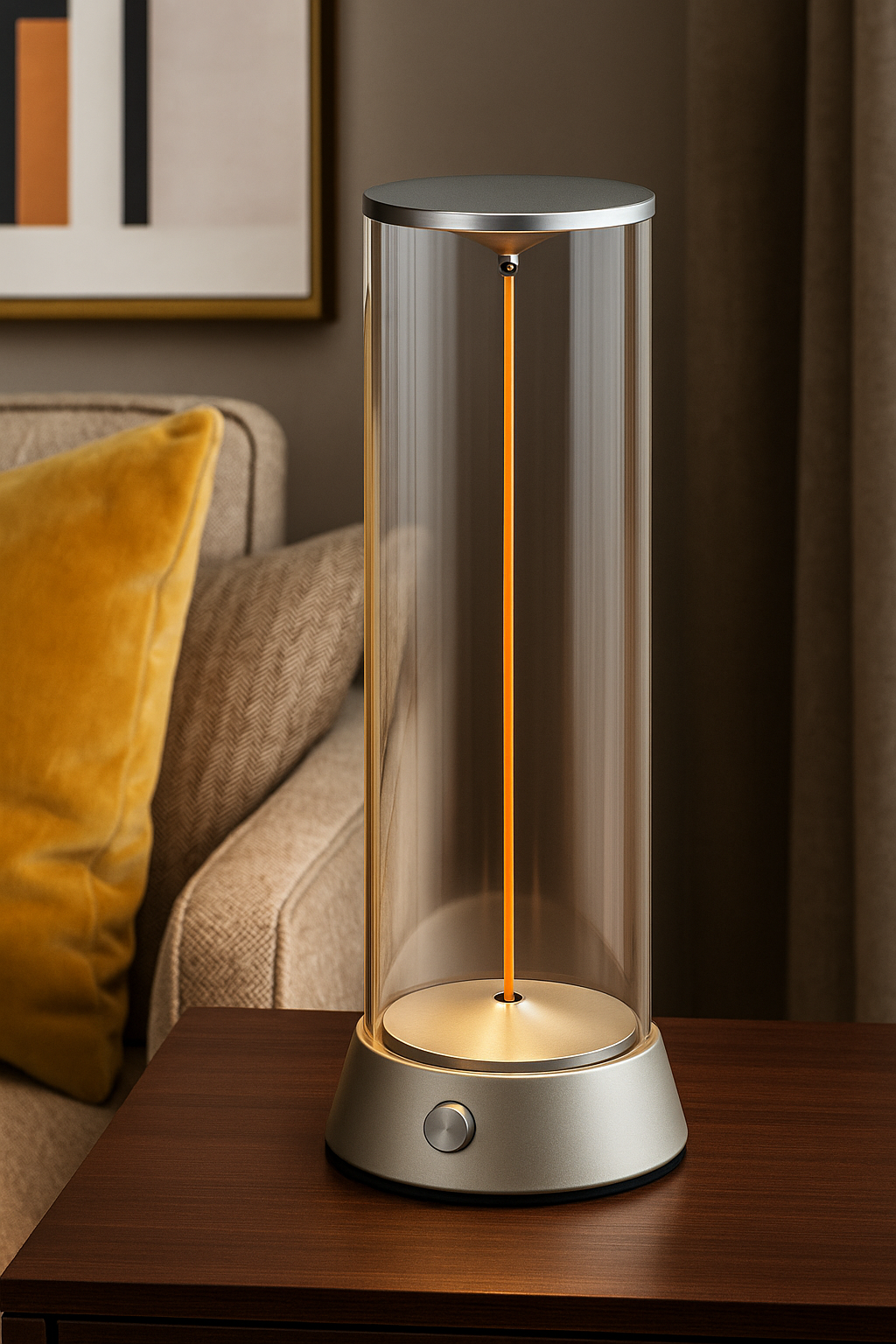 Hdc Modern Simple LED Charging Line Table Lamp Bedroom Bedside Touch USB Charging Atmosphere Creative Table Lamp