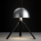 Hdc AstroDome Tripod LED Table Lamp Matte Black & Silver Finish Futuristic Minimalist Design with Adjustable Light