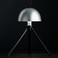 Hdc AstroDome Tripod LED Table Lamp Matte Black & Silver Finish Futuristic Minimalist Design with Adjustable Light