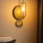 Hdc Modern Gold Wall Sconce with Glass Shade Decorative Designer Wall Light for Living Room, Bedroom & Hallway