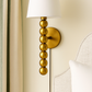 Hdc Modern Black & White Golden Stacked Sphere Wall Light Luxury Designer Sconce for Living Room, Bedroom & Hallways