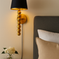 Hdc Modern Black & White Golden Stacked Sphere Wall Light Luxury Designer Sconce for Living Room, Bedroom & Hallways