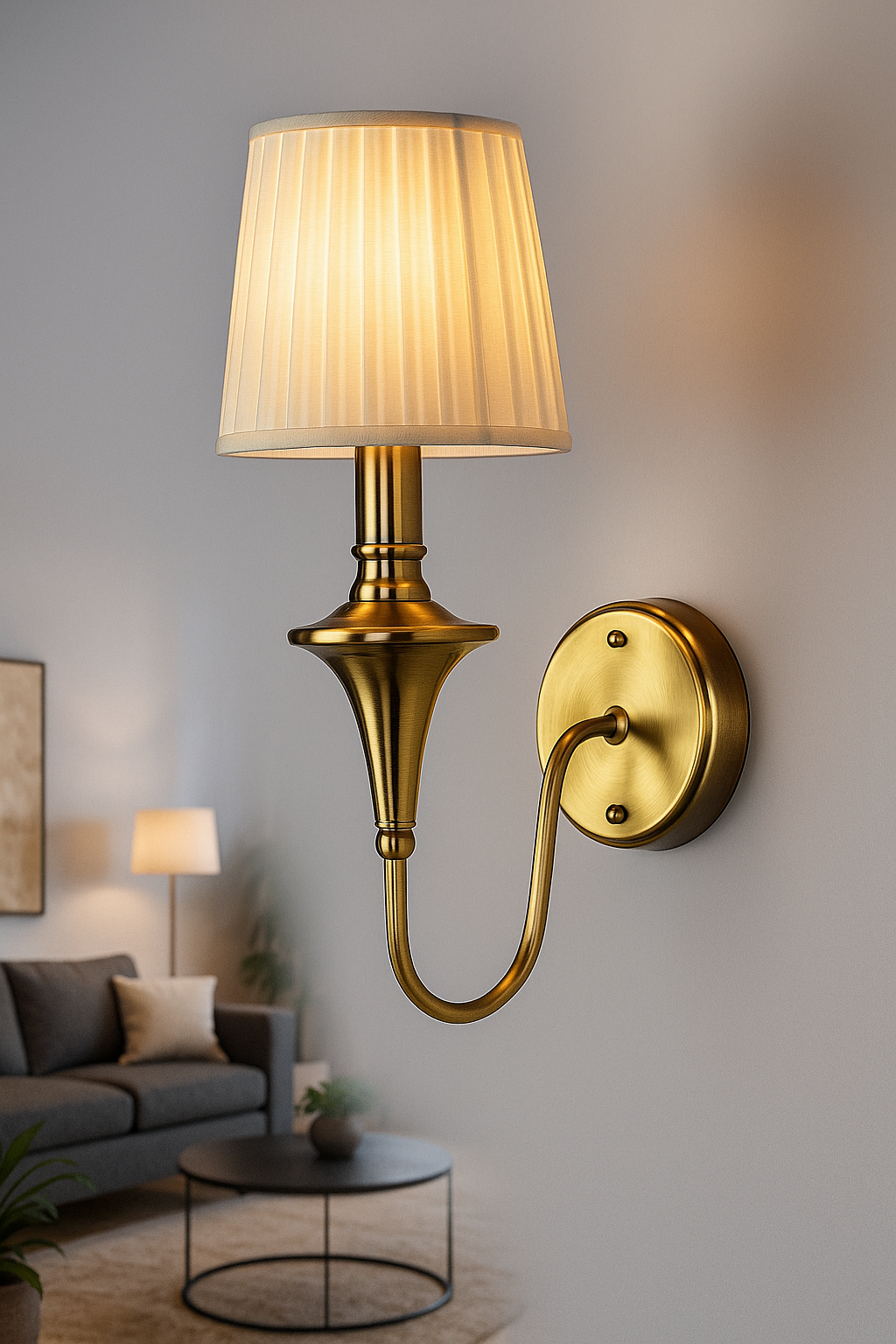 Hdc Contemporary Brass Wall Lights for Decoration Home Living Room Bedroom Bathroom Lighting Hotel Aisle Light Wall Sconce