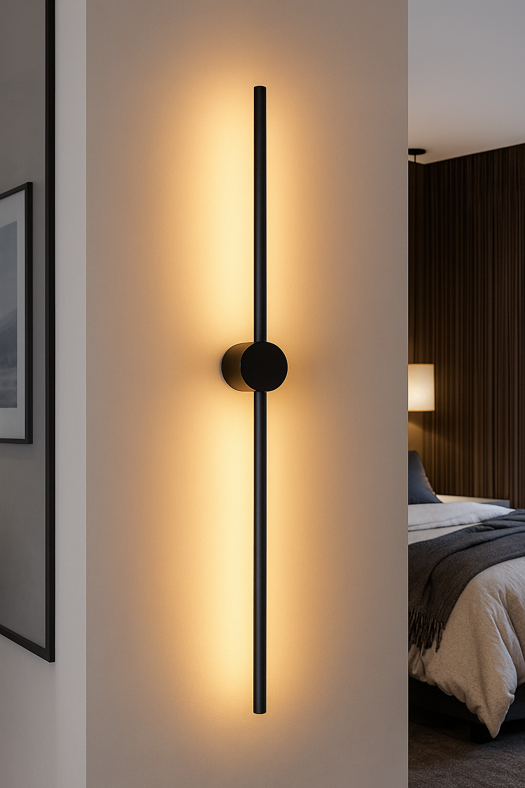 HDC 600 mm Wall Mounted Simple Long Strip Acrylic Wall Light  Linear LED Wall Light