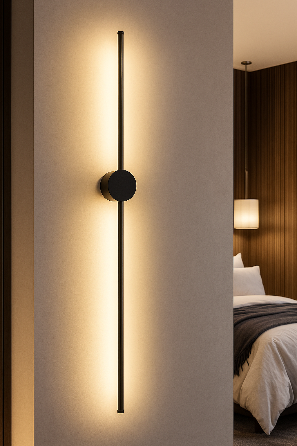 HDC 600 mm Wall Mounted Simple Long Strip Acrylic Wall Light  Linear LED Wall Light