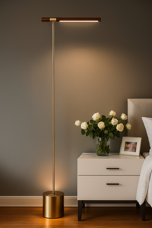 Hdc LED Floor Lamp Postmodern Elegant Standing Lamps Creative Design Minimalist Floor Lamp for Hotel Living Room Bedroom Office